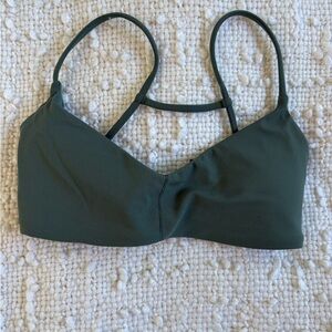 Vuori Deep Green Sports Bra